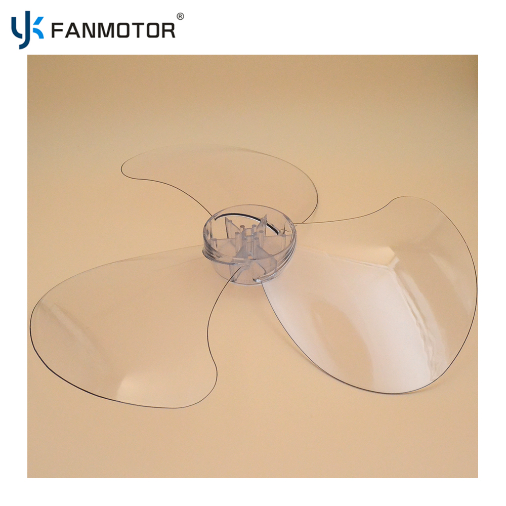 Factory Supply 16 Inch 3 Blades Plastic Transparent Fan Blades for Sale