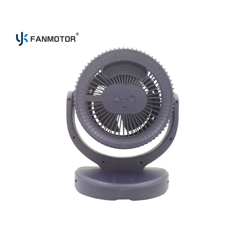 Outdoor Portable Cooling Electric Standing Rechargeable Table Fan With Light