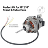 High Speed 75x17mm Aluminum Case Stand & Table Fan Motor Wholesale