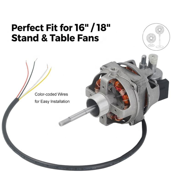 High Speed 75x17mm Aluminum Case Stand & Table Fan Motor Wholesale