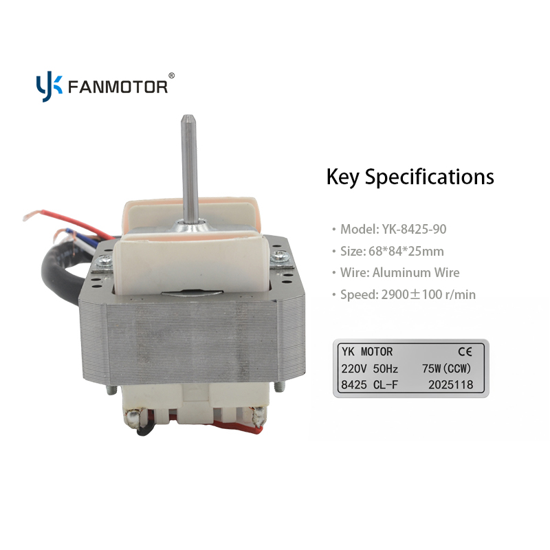 75W AC Shaded Pole Motor 220V-Range Hood Core Drive