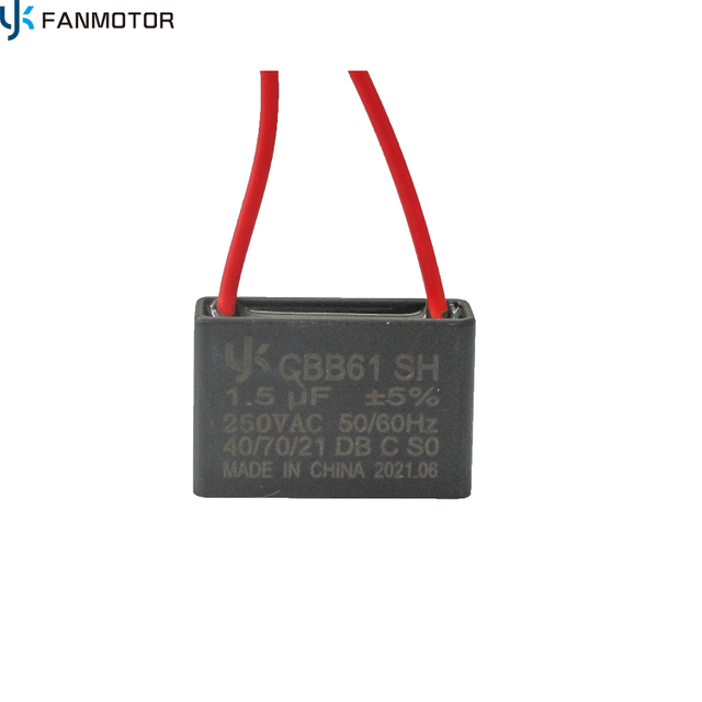250v 1.5UF Cbb61 YK Fan Motor Capacitor 