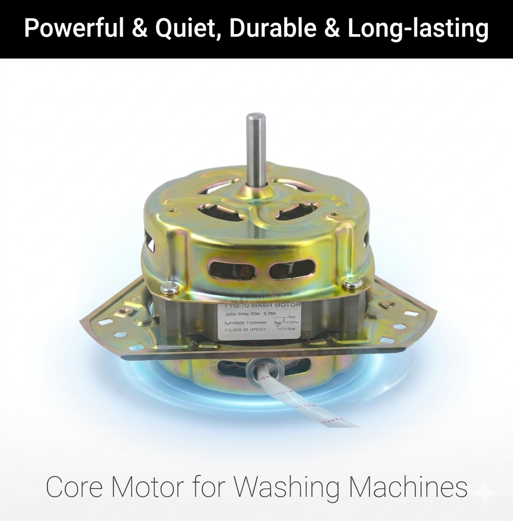 Factory Supply 70W Spin Dryer Motor for Semi-automatic Washing Machines