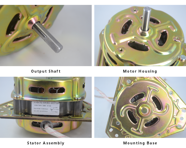 Factory Supply 70W Spin Dryer Motor for Semi-automatic Washing Machines