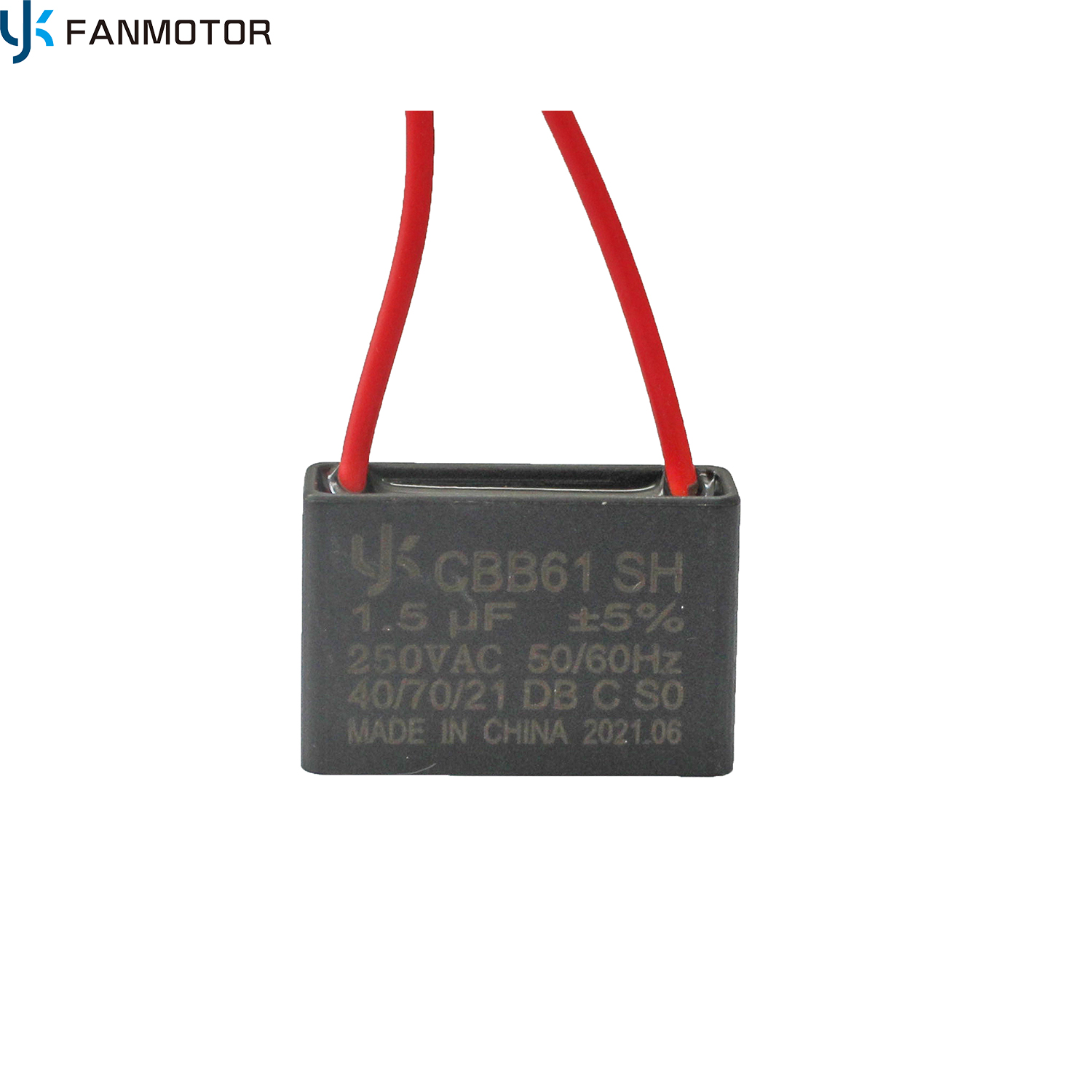 1.5UF Cbb61 YK fan motor Capacitor from China manufacturer Guangzhou Yuexun Electric Appliance