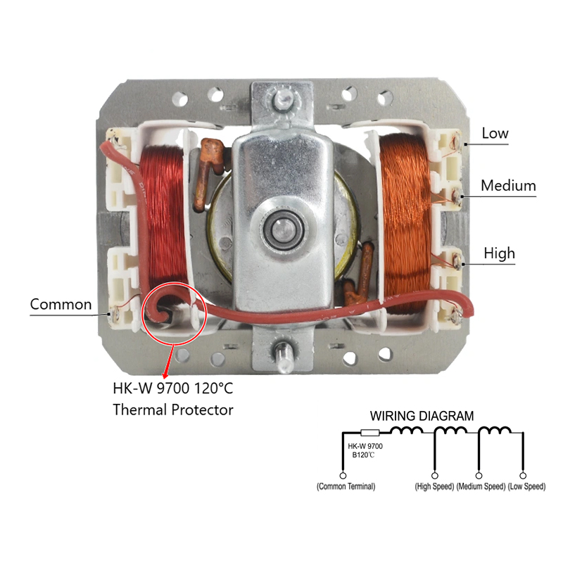 80W AC Shaded Pole Motor Manufacturer China for Cooker Hoods