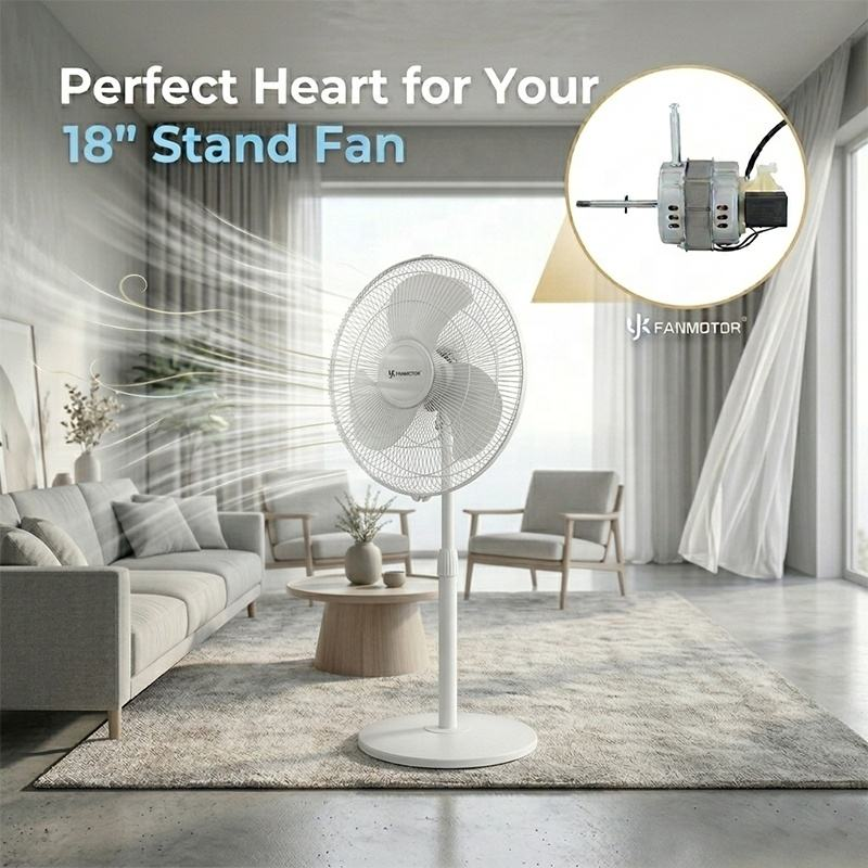 18 Inch AC Single Phase Fan Motor High Torque for Industrial Pedestal Fan