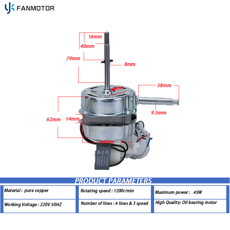 standing fan motor