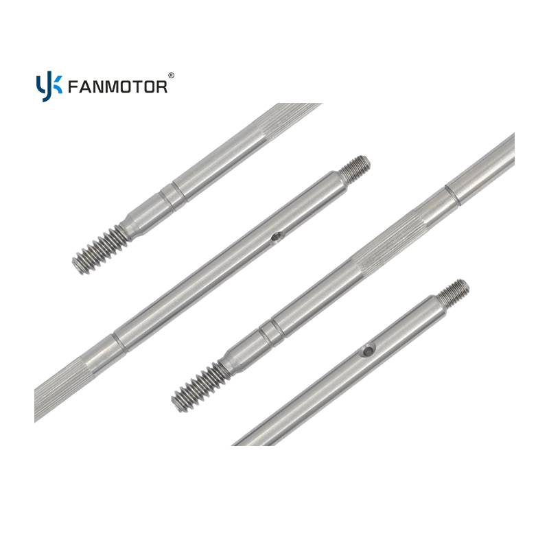 threaded knurled C45# steel motor shaft