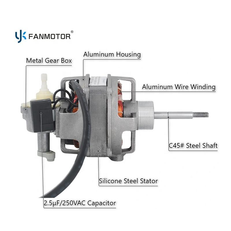 High Speed 75x17mm Aluminum Case Stand & Table Fan Motor Wholesale