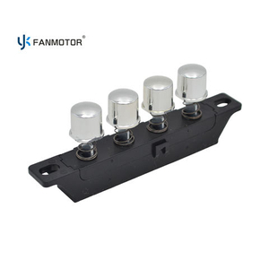4-Key Electroplated Silver Fan Push Button Switch | Chrome Finish Piano Switch