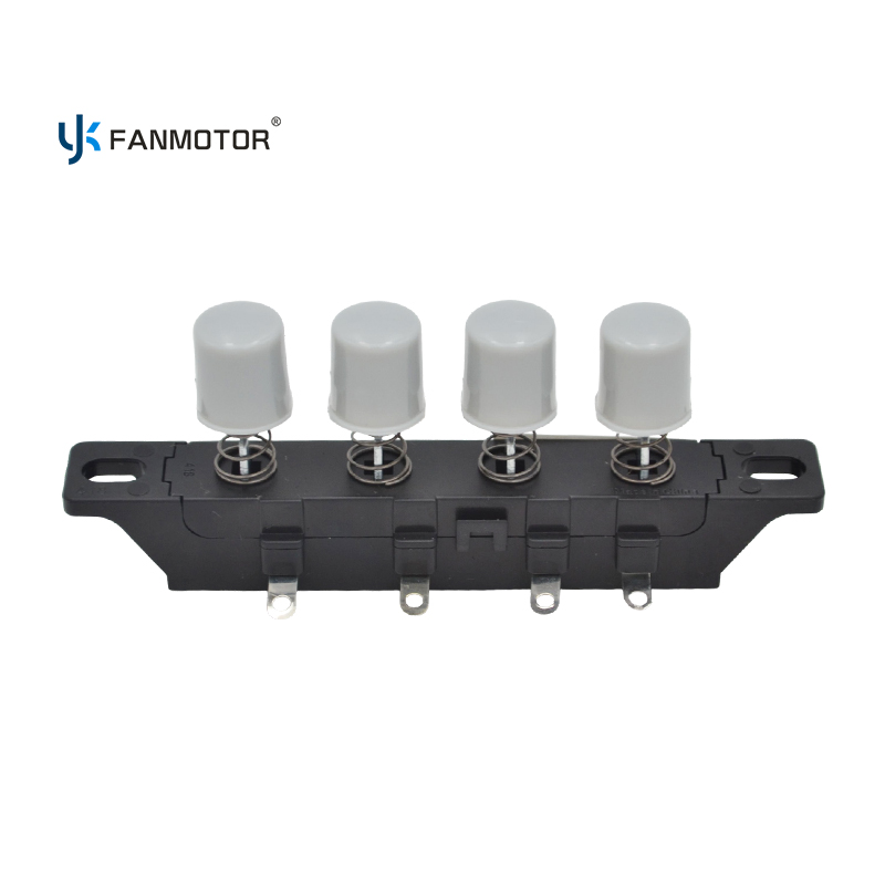 250V AC 1A 4-Position Fan Speed Key Switch | Grey and White Fan Spare Part