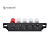 5-Key Fan Push Switch with Light Control | Dual-Slide Master Reset Piano Switch