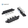 4-Key Electroplated Silver Fan Push Button Switch | Chrome Finish Piano Switch