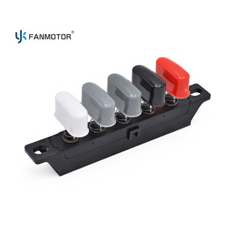 5-Key Fan Switch with Oscillation Control | Piano Type Push Button Switch