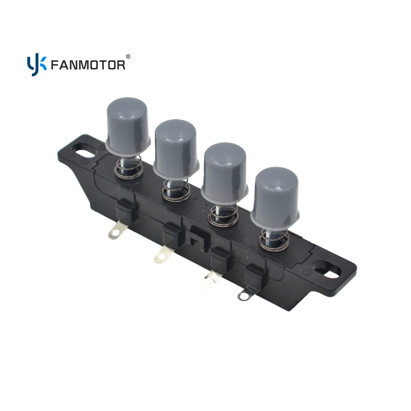 Universal 3-Speed 4-Button Fan Switch | 250V AC 1A Replacement Part