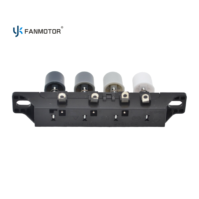 3-Speed 4-Key ABS Fan Control Switch | Custom Color Push Button Fan Switch