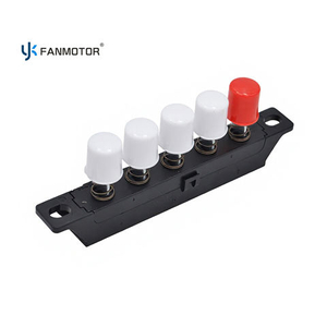 5-Key Fan Push Switch with Light Control | Dual-Slide Master Reset Piano Switch